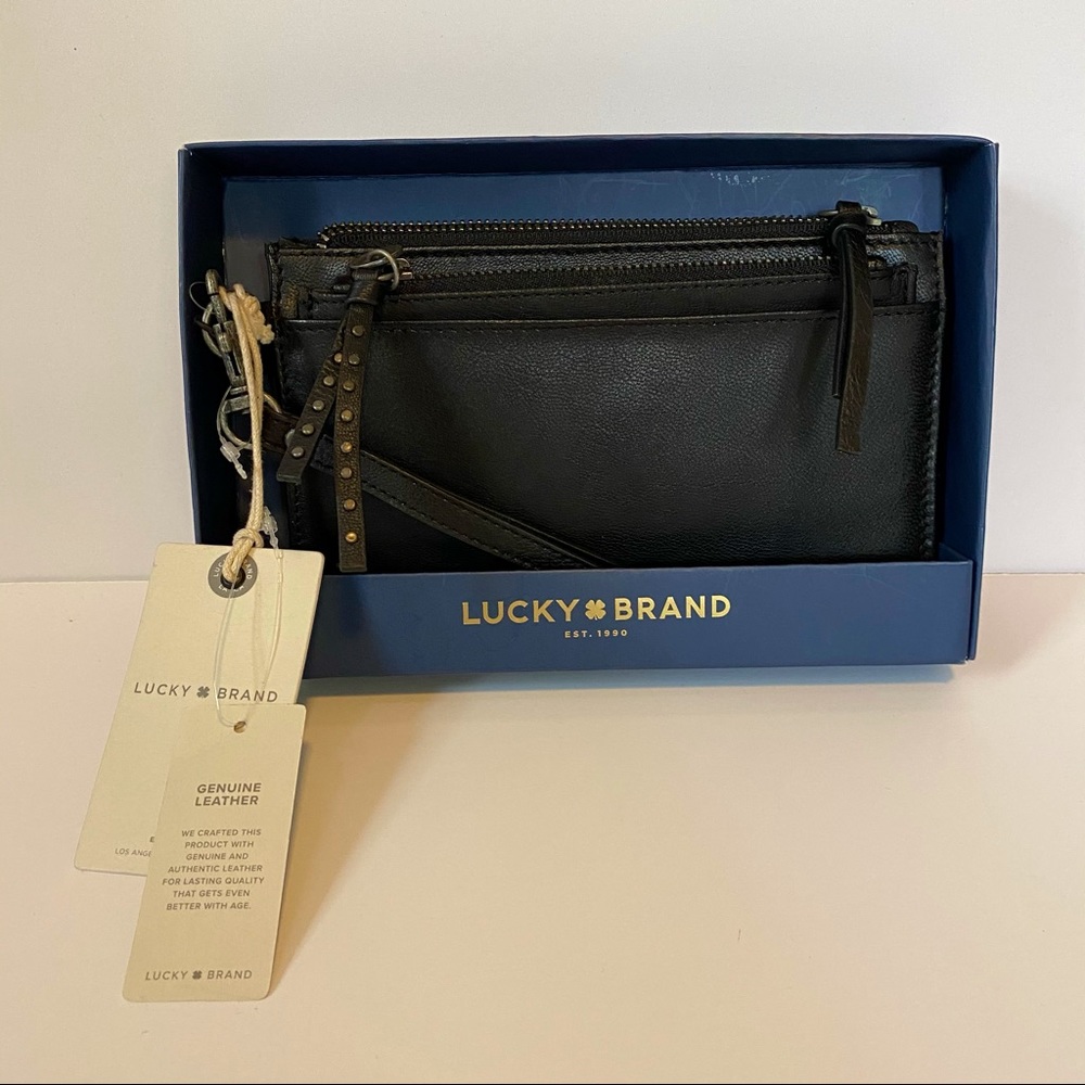 NWT Lucky Brand Wallet/Wristlet, genuine leather